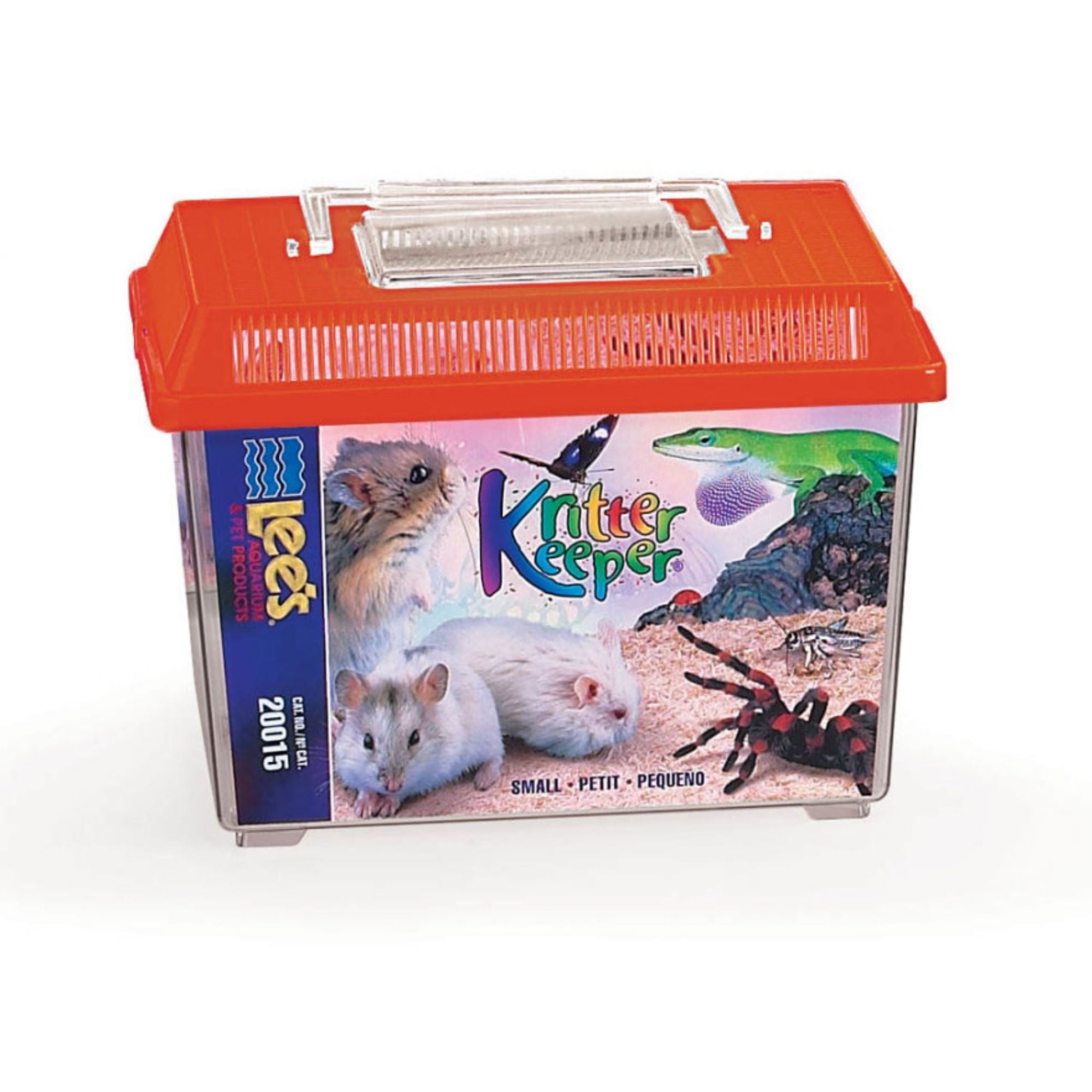 Lee's Aquarium & Pet Products Rectangle Kritter Keeper with Lid Label Assorted Colors Vary