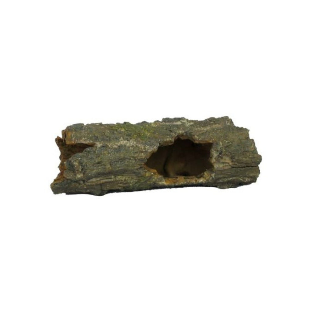 Weco Products Wecorama Sleepy Hollows Mossy Log Terrarium Ornament with Hollow Brown/Green