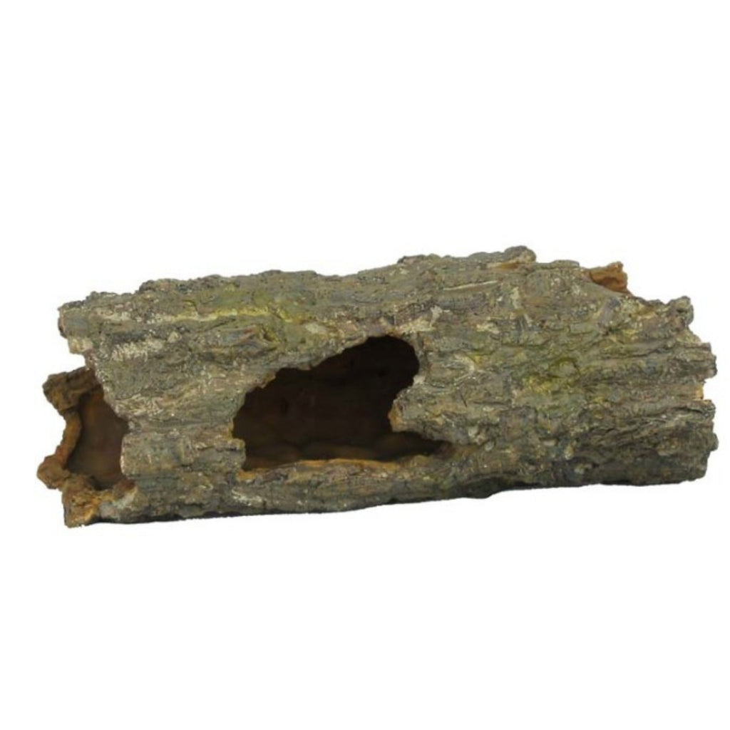 Weco Products Wecorama Sleepy Hollows Mossy Log Terrarium Ornament with Hollow Brown/Green