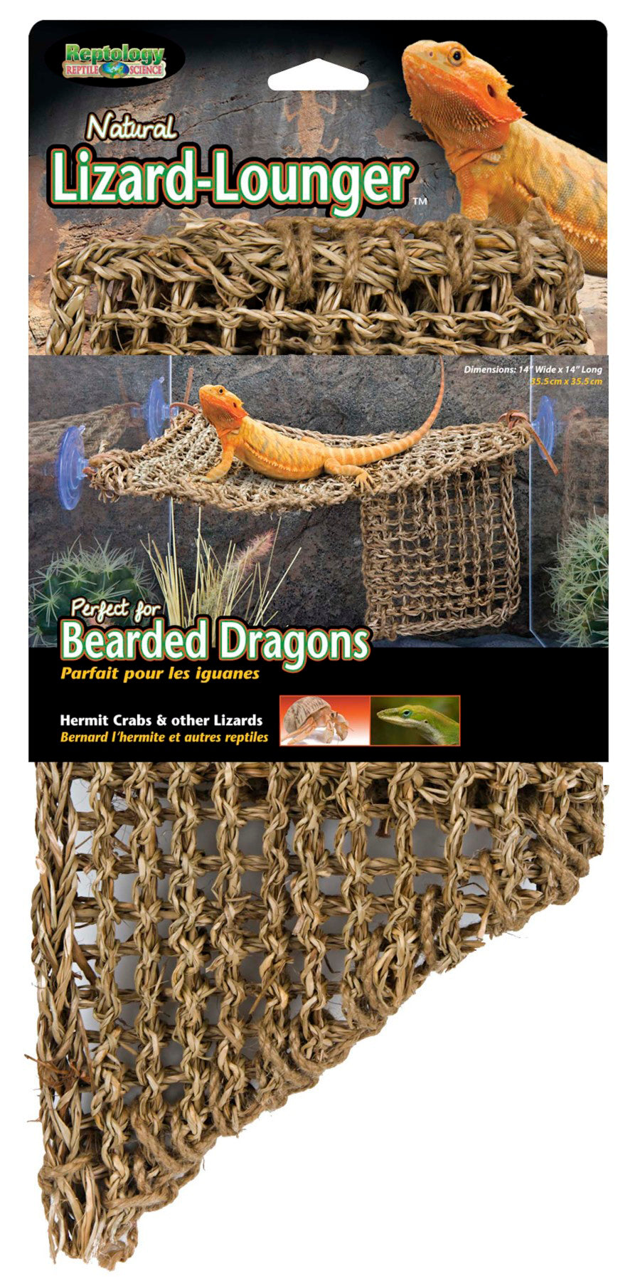 Penn-Plax Corner Lizard Lounger Climbing & Resting Mat Brown