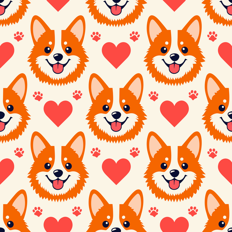 Corgi Hearts Classic Dad Cap design