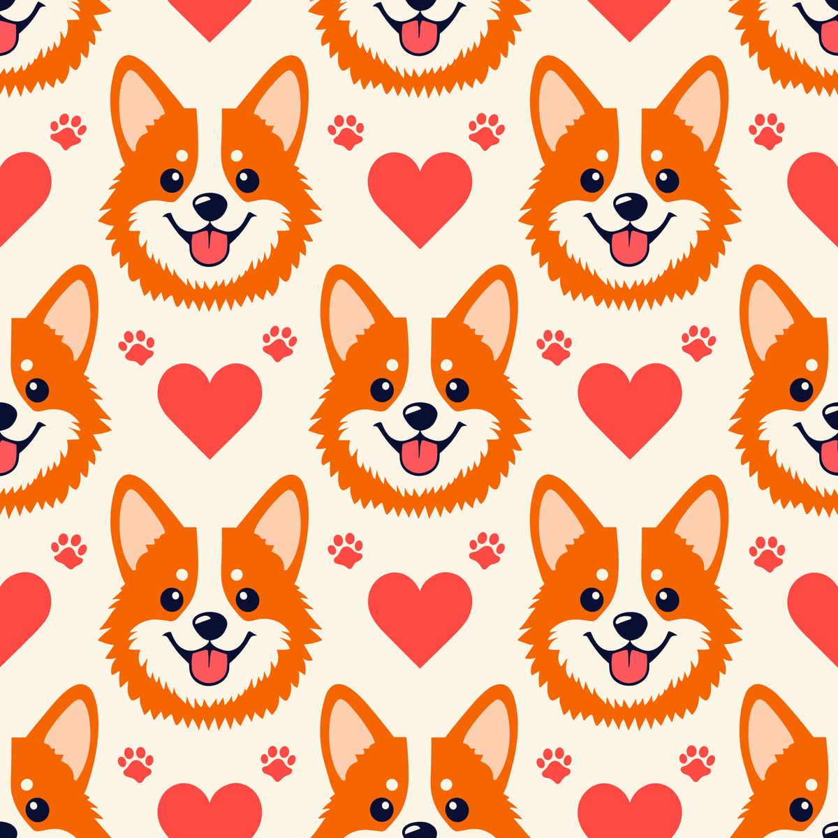 Corgi Hearts Unisex Classic Backpack design