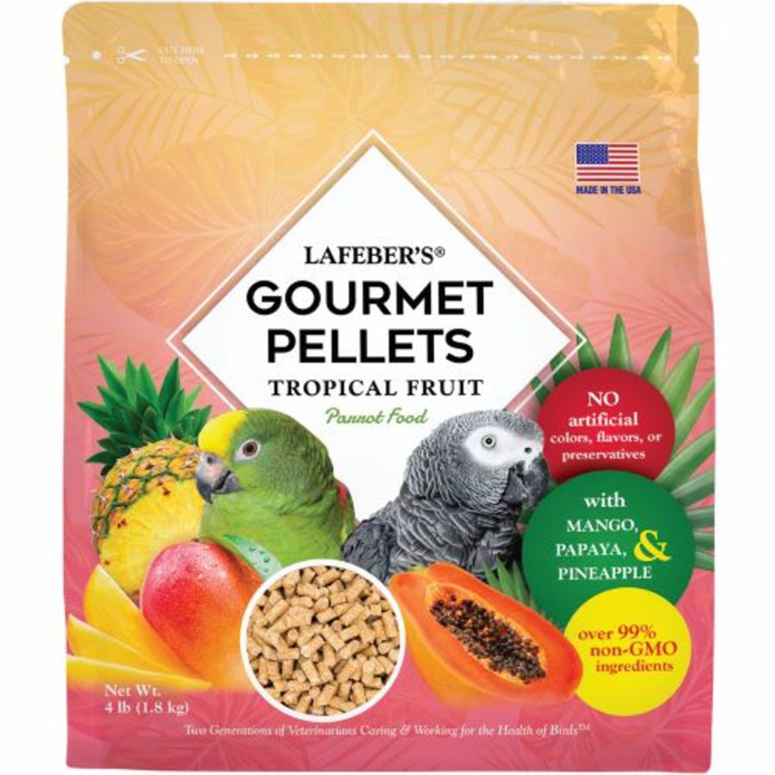 Lafeber Company Tropical Fruit Gourmet Pellets Parrot Bird Food