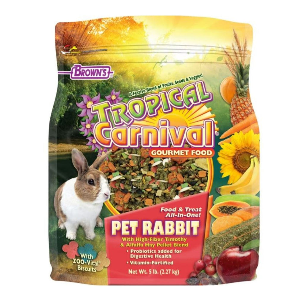 Tropical Carnival Gourmet Pet Rabbit Food 5 Lb