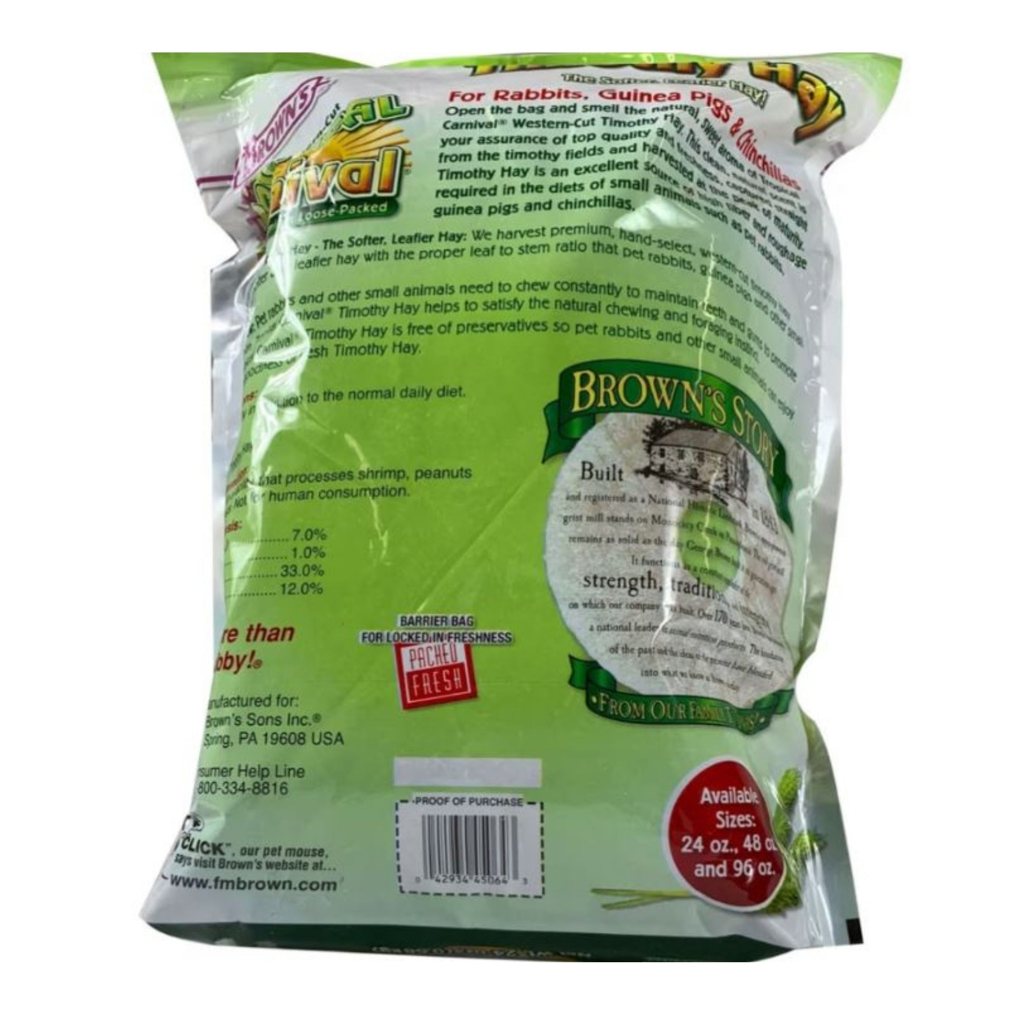 Tropical Carnival Natural Timothy Hay