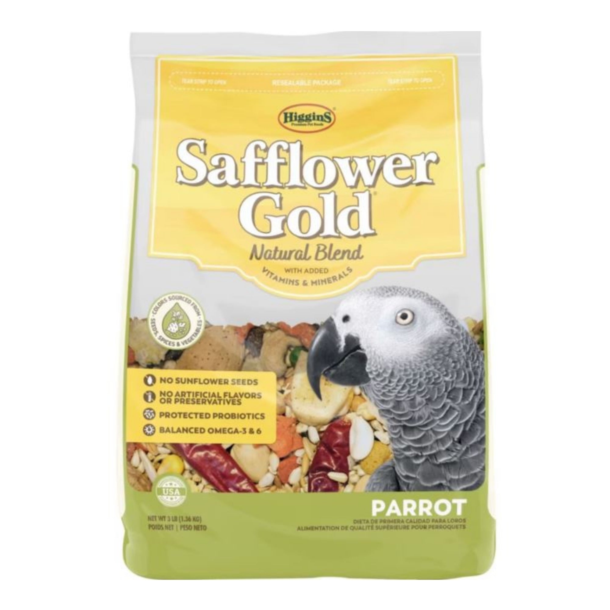 Safflower Gold Blend Conure & Cockatiel