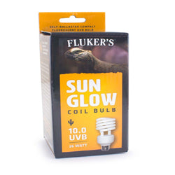 Fluker's Sun Glow 10.0 UVB Desert Coil Bulb White