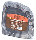 Fluker's Hermit Crab Rock Feeding Dish Black
