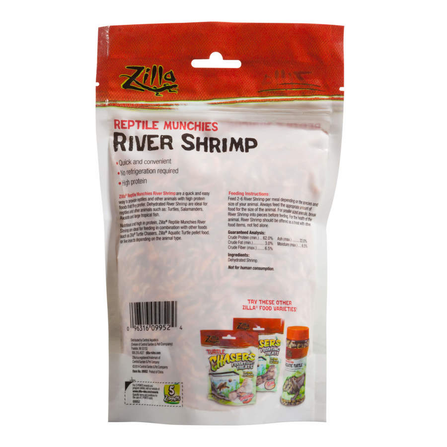 Zilla Reptile Munchies River Shrimp