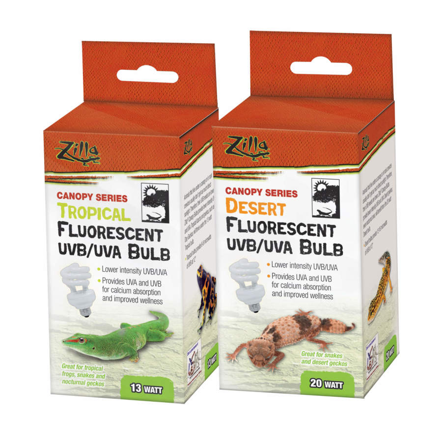 Zilla Canopy Series Fluorescent UVB/UVA Bulbs Tropical