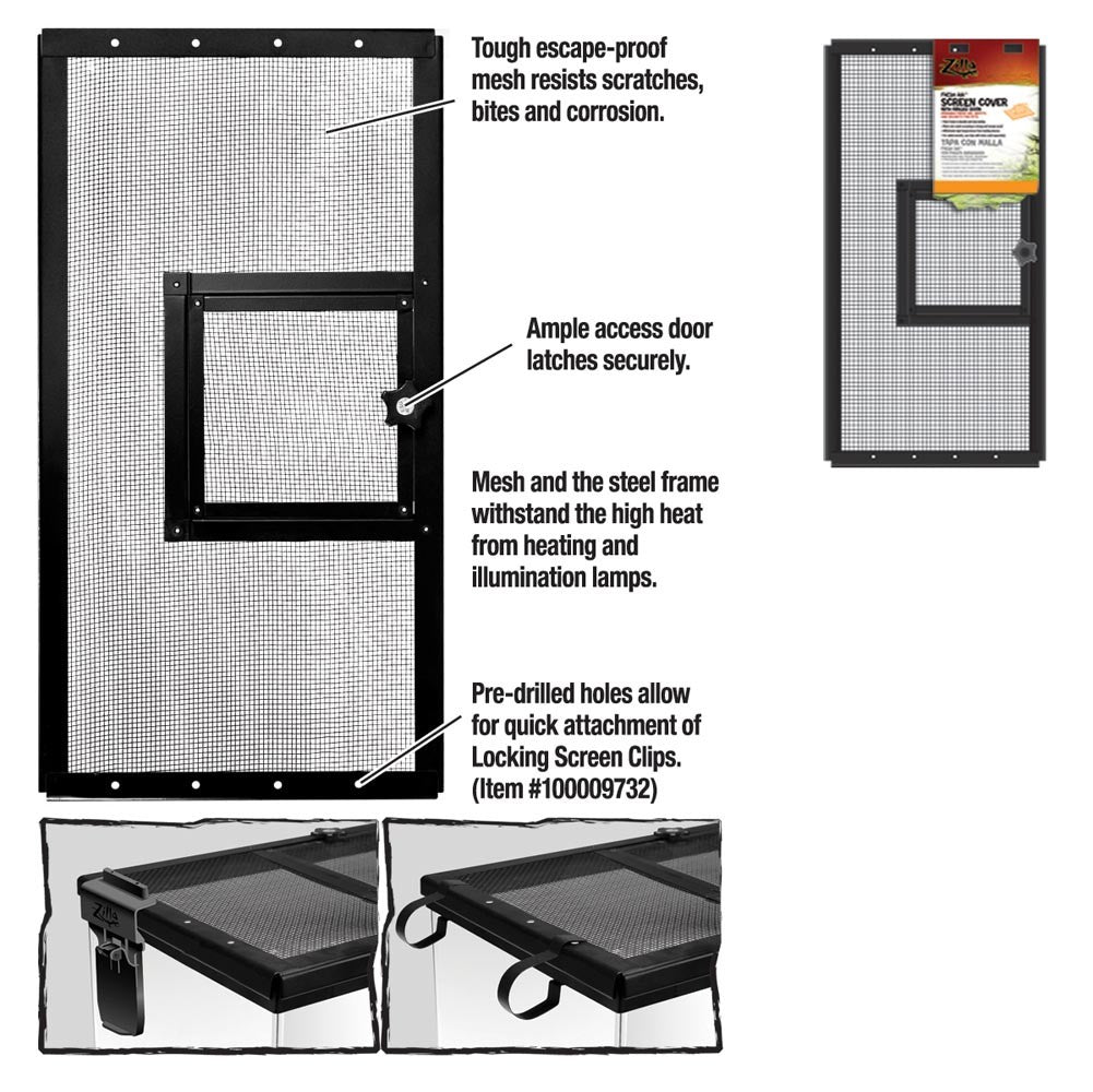 Zilla Fresh Air Screen Cover with Hinged Door