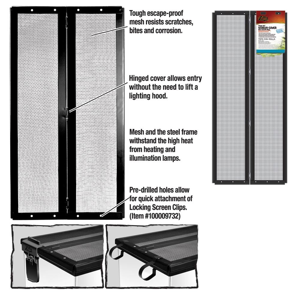 Zilla Fresh Air Screen Cover with Center Hinge