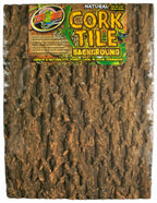 Zoo Med Natural Cork Tile Background Brown