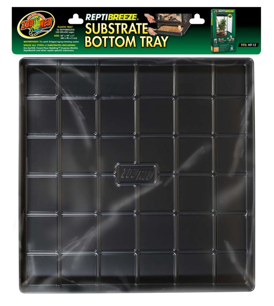 Zoo Med ReptiBreeze Substrate Bottom Tray Black