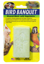 Zoo Med Bird Banquet Vegetable Formula Mineral Block Green