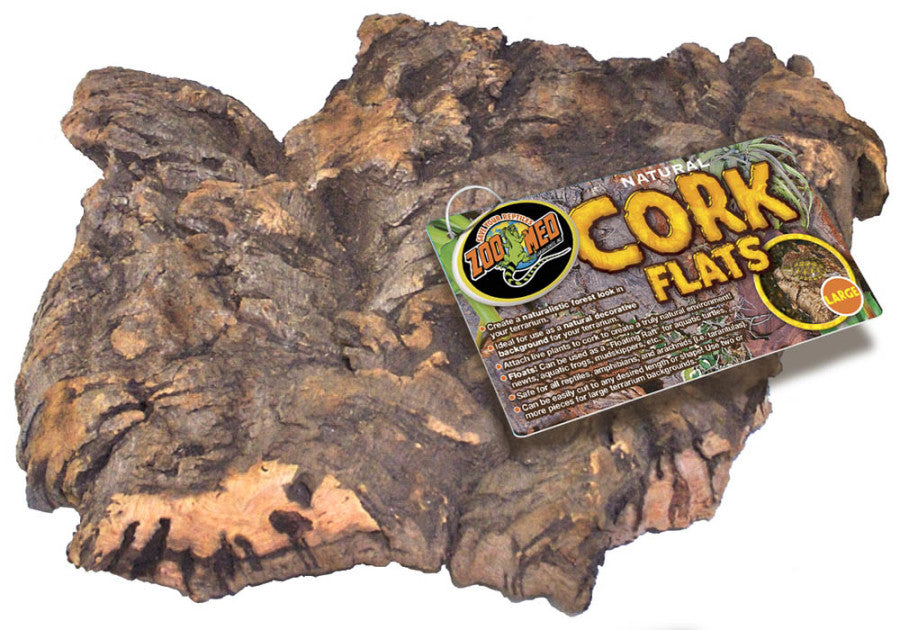 Zoo Med Natural Cork Flats Background Brown