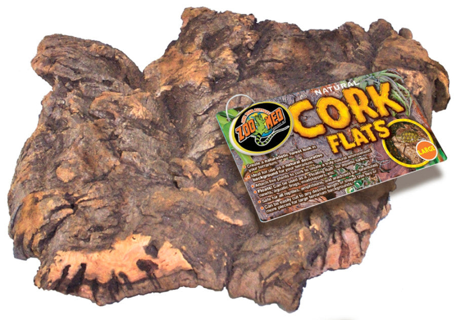 Zoo Med Natural Cork Flats Background Brown