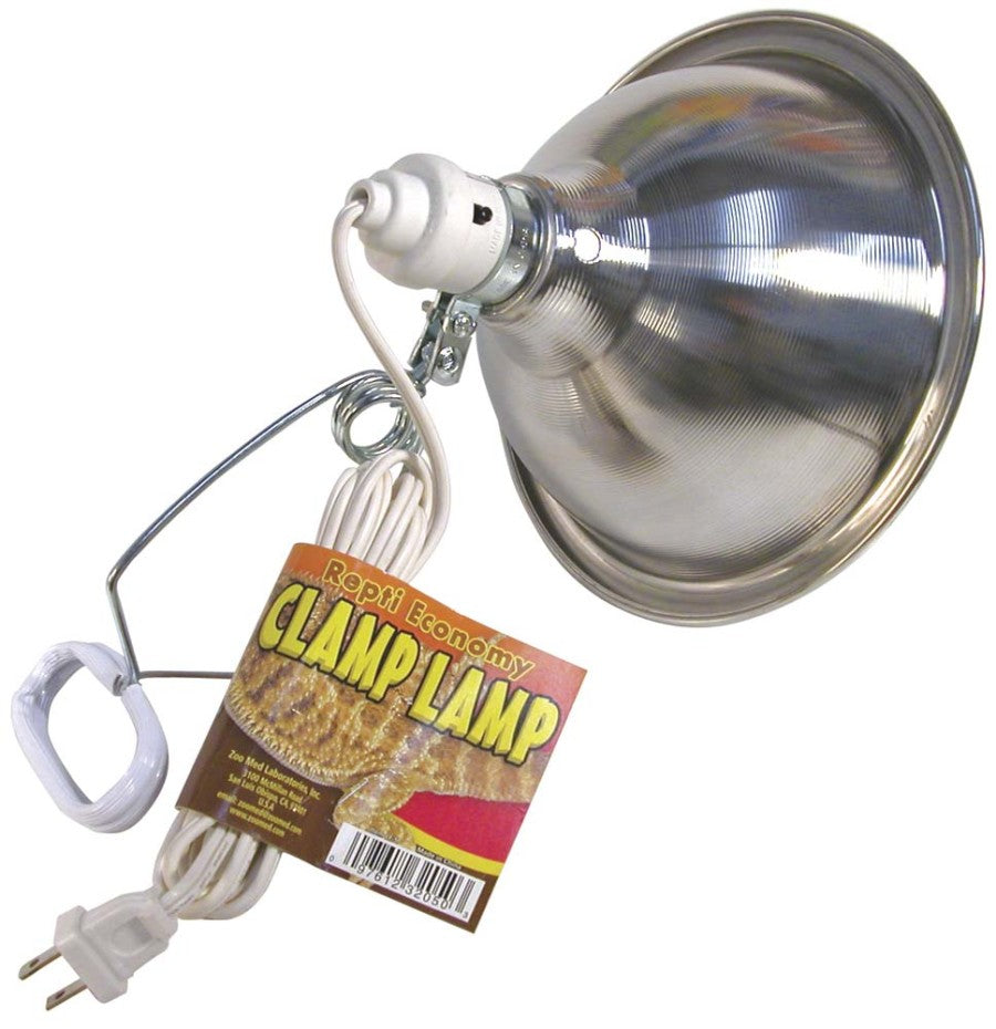 Zoo Med Repti Economy Clamp Lamp Fixture Silver, 1ea/8.5 in