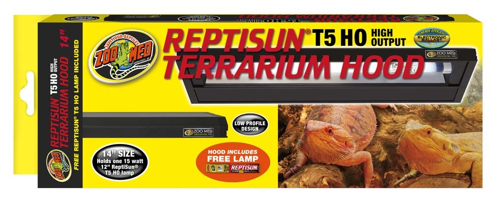 Zoo Med ReptiSun T5 HO Terrarium Hood w/ 5.0 Bulb