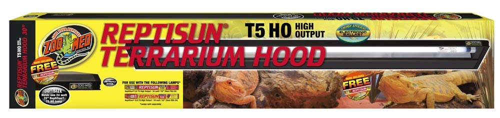 Zoo Med ReptiSun T5 HO Terrarium Hood w/ 5.0 Bulb