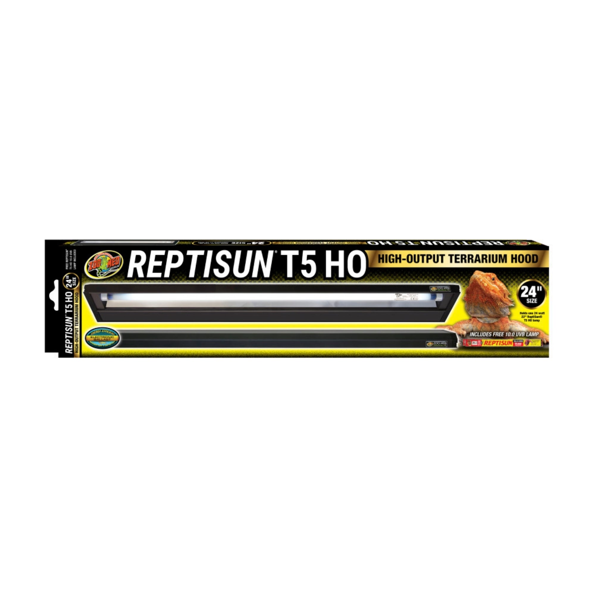 Zoo Med ReptiSun T5 HO Terrarium Hood w/ 5.0 Bulb