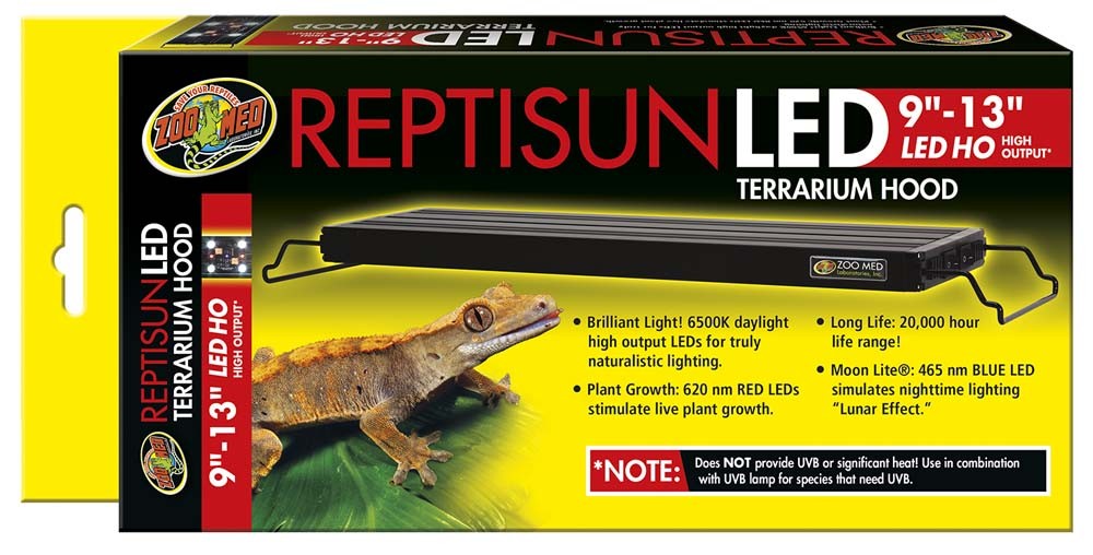 Zoo Med ReptiSun LED Terrarium Hood Black