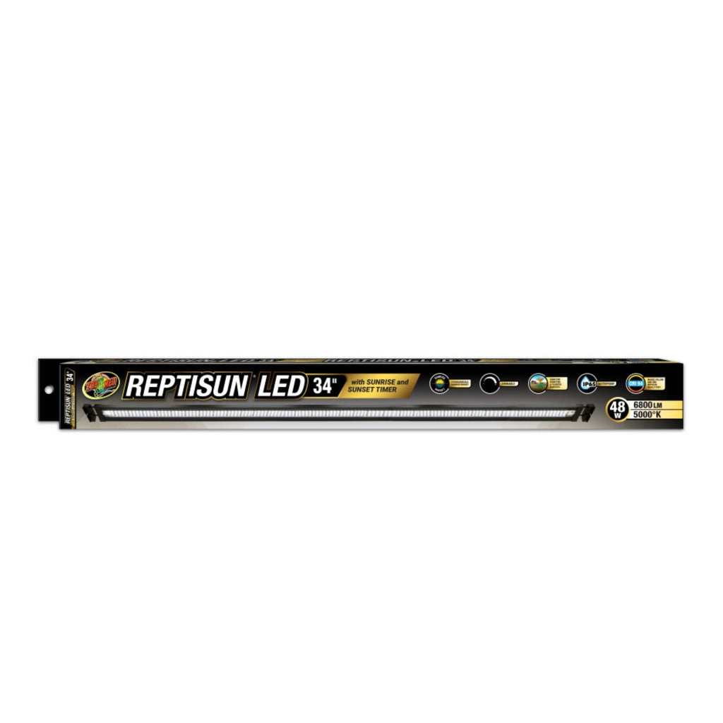 Zoo Med Reptisun LED w/Sunrise  Sunset Timer Terrarium Hood