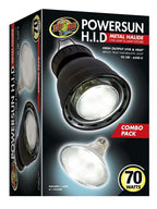 Zoo Med PowerSun H.I.D. Metal Halide UVB Lamp Fixture Black