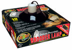 Zoo Med Deluxe Porcelain Clamp Lamp Fixture Black