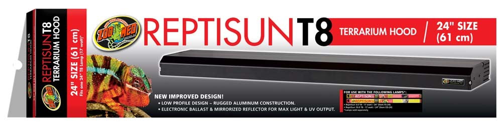 Zoo Med ReptiSun T8 Terrarium Hood Hood Only