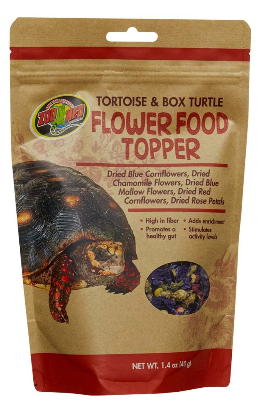 Zoo Med Tortoise  Box Turtle Flower Food Topper