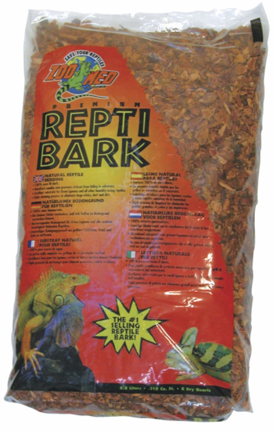 Zoo Med Premium ReptiBark Bedding Substrate Brown