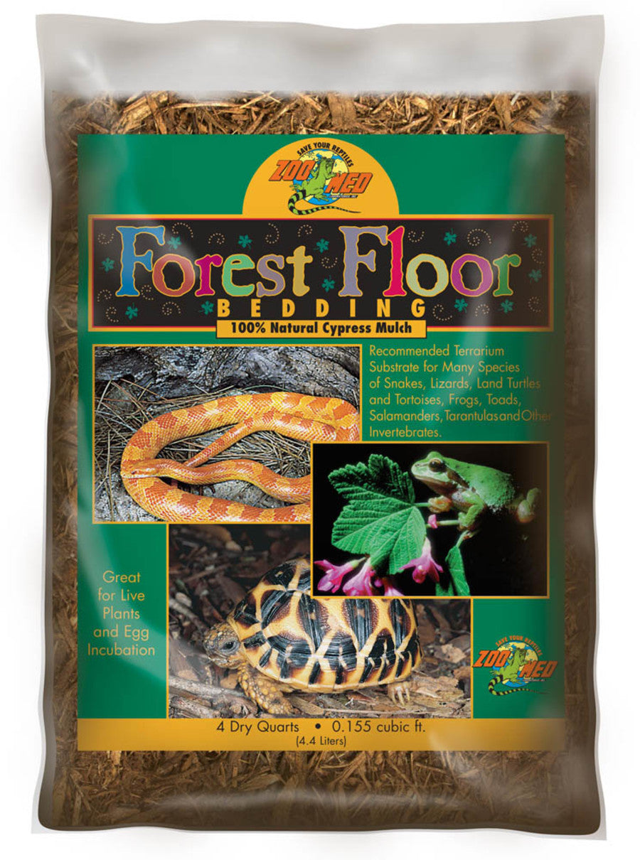 Zoo Med Forest Floor Natural Cypress Mulch Bedding Substrate Brown