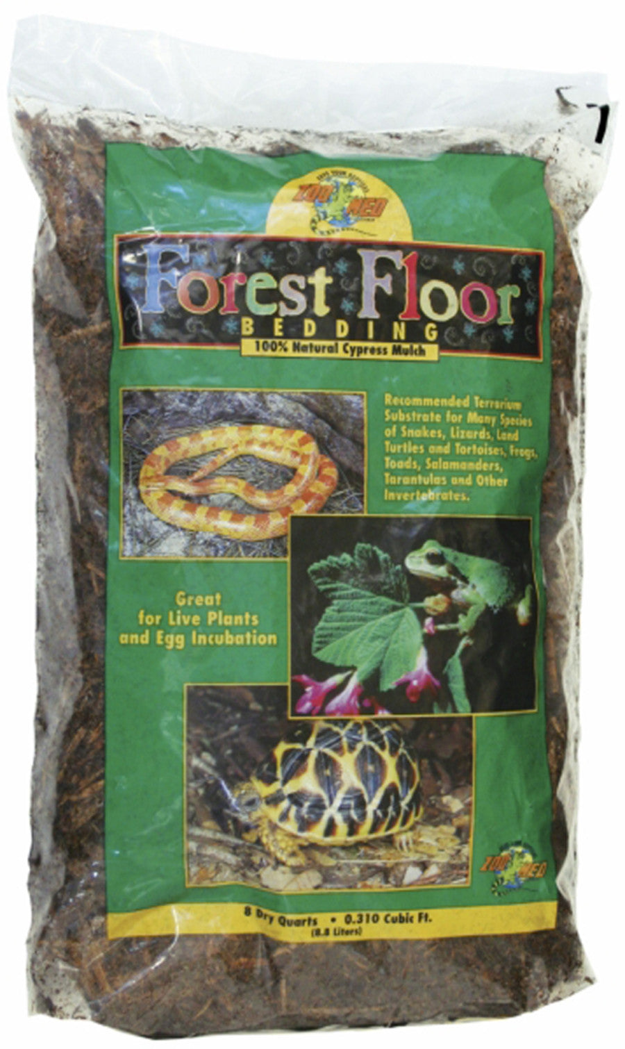Zoo Med Forest Floor Natural Cypress Mulch Bedding Substrate Brown