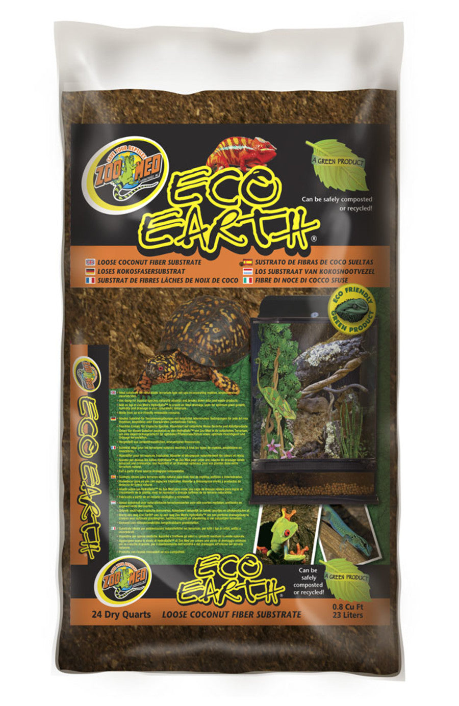 Zoo Med Eco Earth Coconut Fiber Substrate Brown