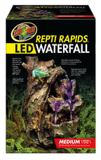 Zoo Med Repti Rapids LED Wood Waterfall Brown