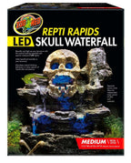 Zoo Med Repti Rapids LED Skull Waterfall Brown/Black