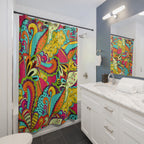 Bohemian Paisley Swirl Shower Curtain Gift: Groovy Floral Art for Eclectic Homes