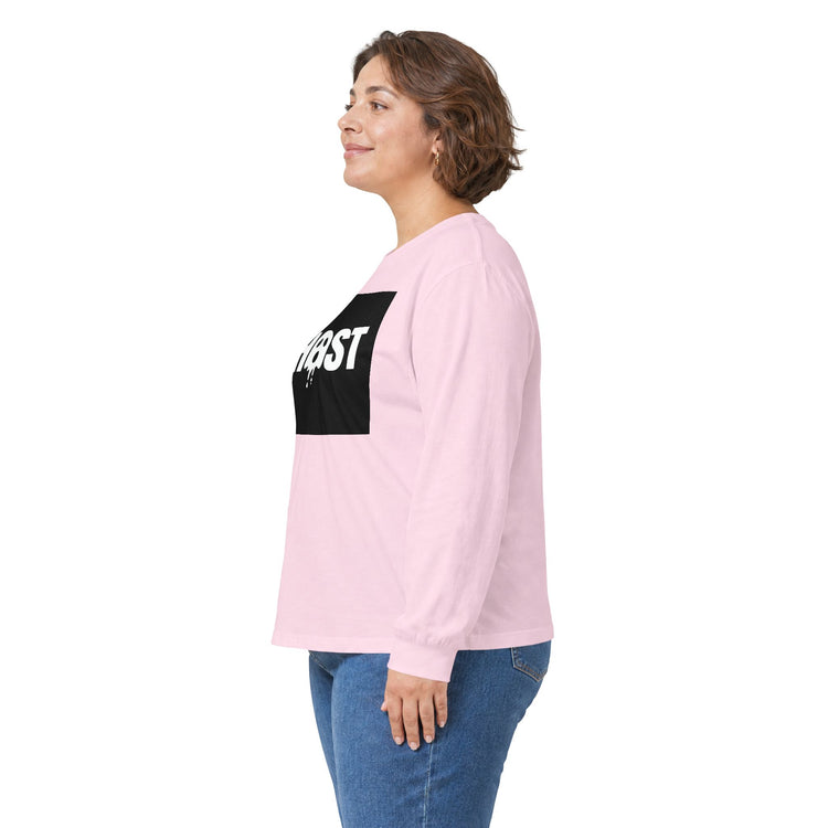 Dripping Ghost Face long sleeve tee in light-pink – original NewGiftDay design