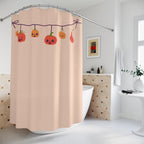 Hanging Jack-o'-Lantern String Shower Curtain Gift: Festive Fall Fun for Cozy Homes