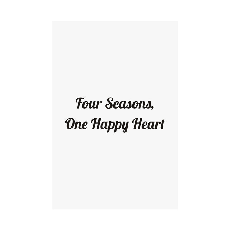 Four Seasons One Happy Heart poster – original NewGiftDay design, view 2