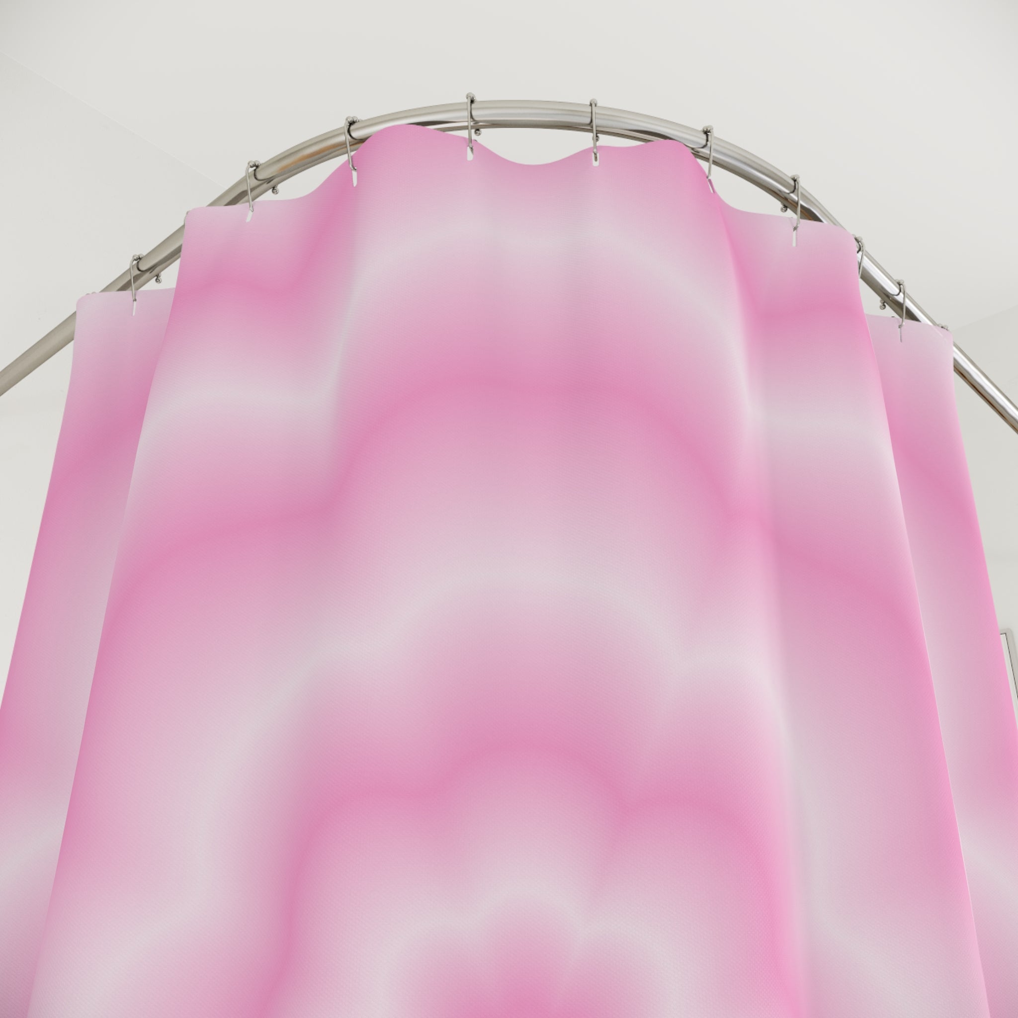 Soft Petal Bloom Op Art Shower Curtain Gift: Gentle Aura for Tranquil Spaces