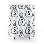 Money Sacks Pattern Shower Curtain