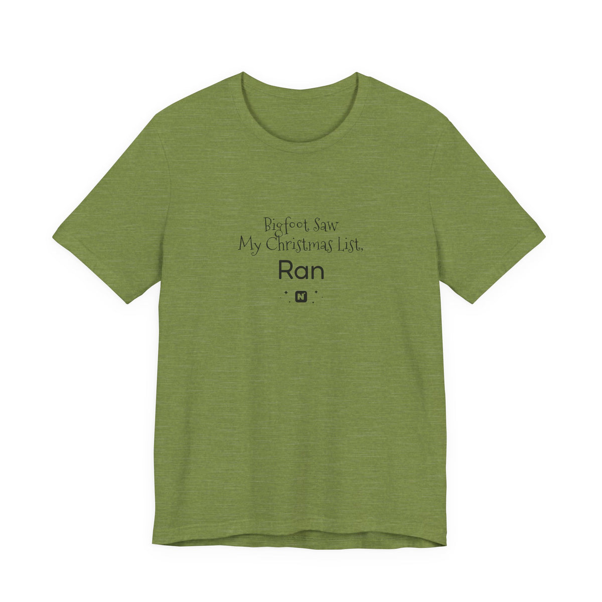 Bigfoot Christmas List T-shirt – original NewGiftDay design, view 36