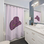 Purple Leopard Cowboy Hat Shower Curtain Gift: Y2K Western for Bold Homes