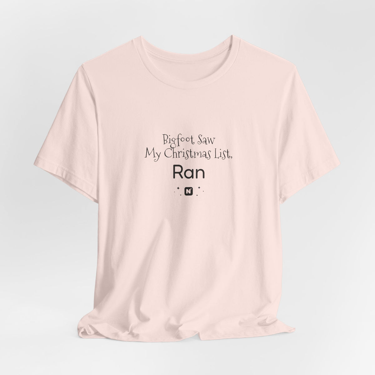 Bigfoot Christmas List T-shirt – original NewGiftDay design, view 72