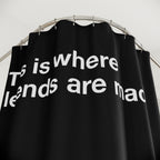 "Legends Are Made" Slogan Shower Curtain Gift: Motivational Art for Ambitious Homes