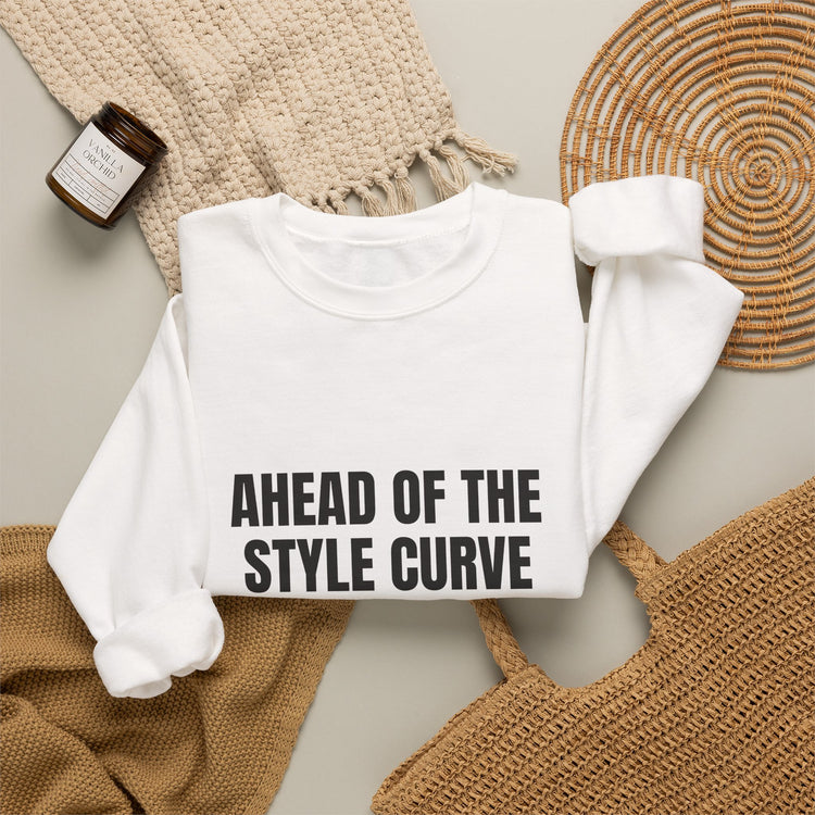 Ahead of the Style Curve Chic sweatshirt in white – original NewGiftDay design