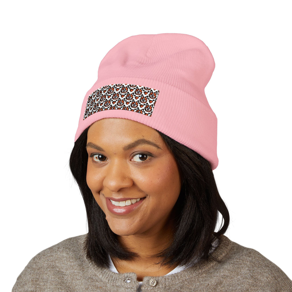Corgi Hearts Classic Cuffed (Embroidery) beanie – original NewGiftDay design, view 8