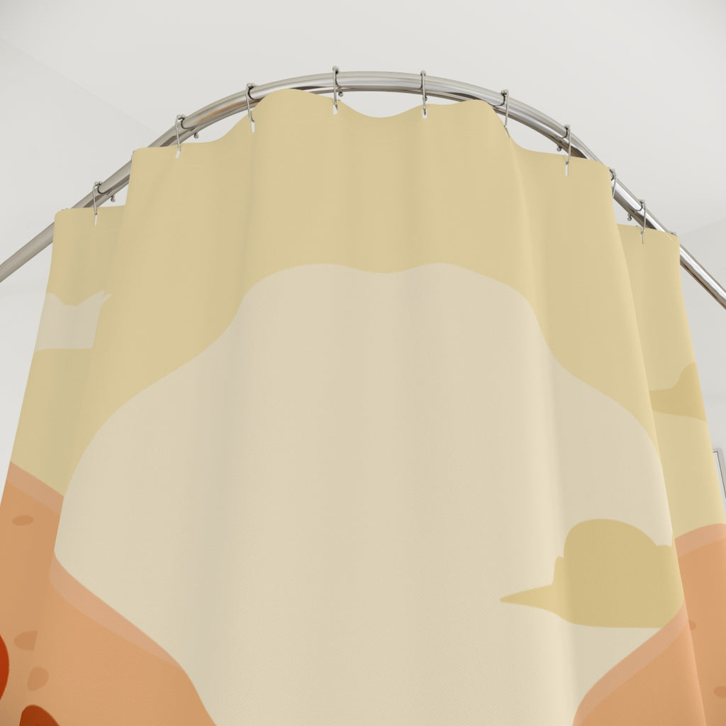 Scenic Autumn Hills Sunrise Shower Curtain Gift: Picturesque Fall for Serene Homes